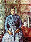 Paul Cezanne kvinna med kaffekanna china oil painting reproduction